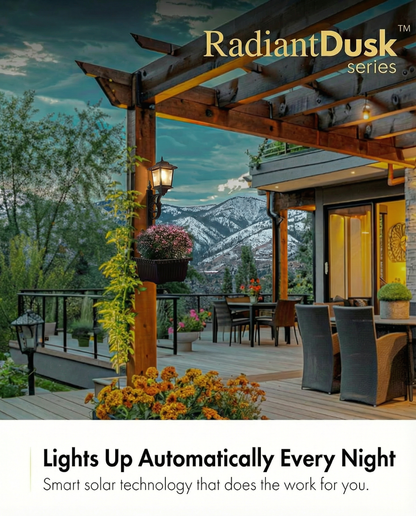 Solar Powered Decorative Lamp Post for Patio & Porch